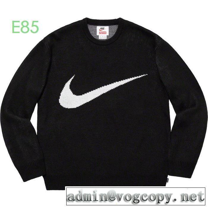 機能性が良くブランド新品 Supreme  NikeX Swoosh Sweater 3色可選  プルオーバーパーカー 【最新】2019年秋冬のトレンド速報