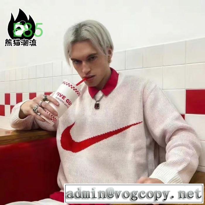 機能性が良くブランド新品 Supreme  NikeX Swoosh Sweater 3色可選  プルオーバーパーカー 【最新】2019年秋冬のトレンド速報