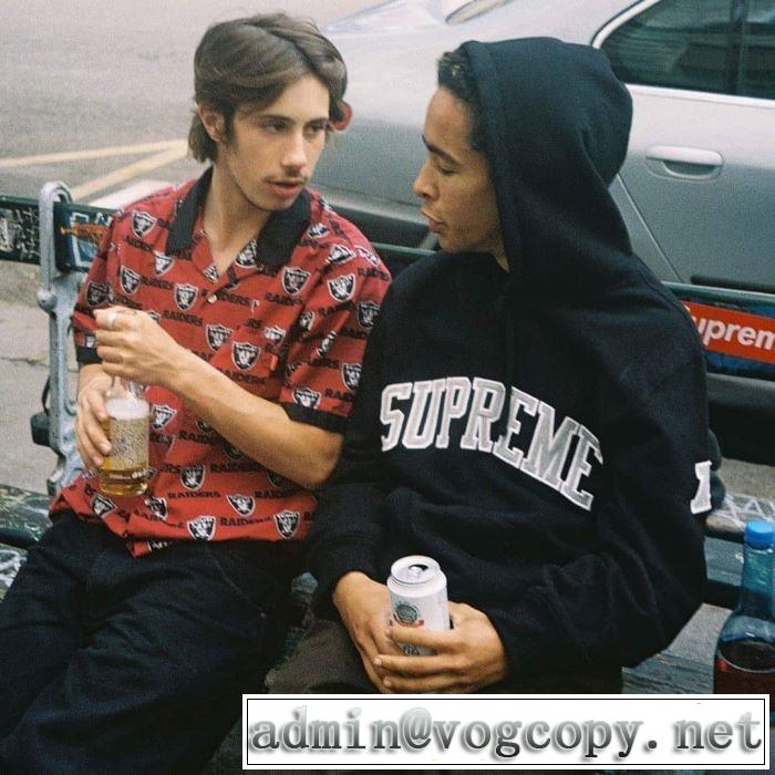 2019年秋冬に欠かせない Supreme NFL x Raiders x &x27;47 Hooded Sweatshirt  2色可選  パーカー 今から取り入れられるトレンド