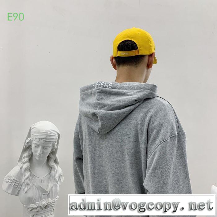 大胆なチェックの人気トレンド   多色可選  パーカー 19FW Hooded Sweatshirt寒い季節トレンド上品