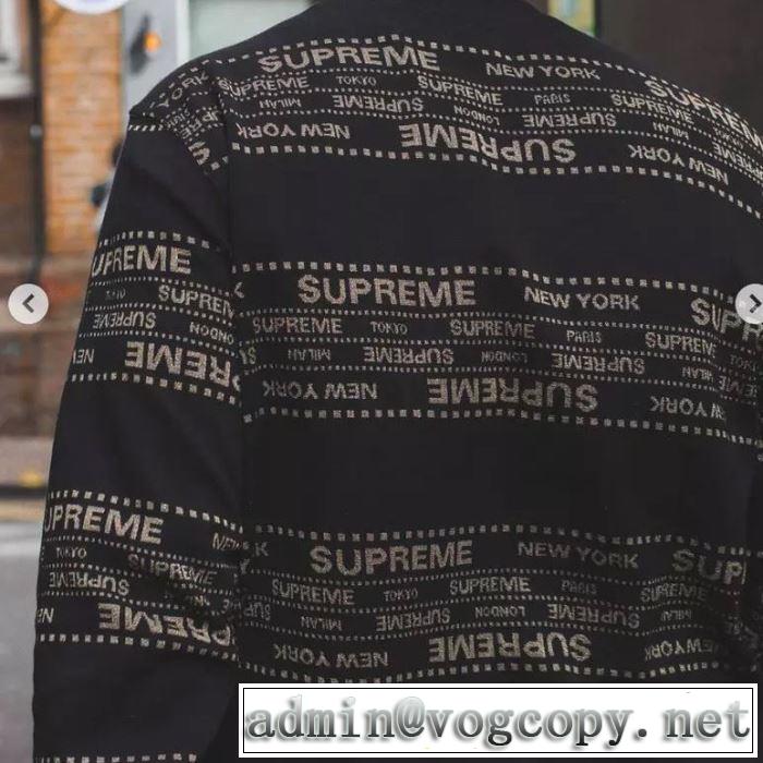 絶妙な大人っぽさと遊び心 Supreme 19aw Metallic Jacquard Crewneck 3色可選 プルオーバーパーカー 今年らしいおすすめ新品