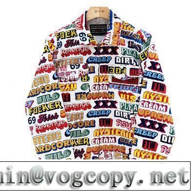 2色可選 ブルゾン 気になる2019年秋のファッション Supreme x Hysteric Glamour textwork jacket