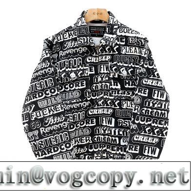 2色可選 ブルゾン 気になる2019年秋のファッション Supreme x Hysteric Glamour textwork jacket