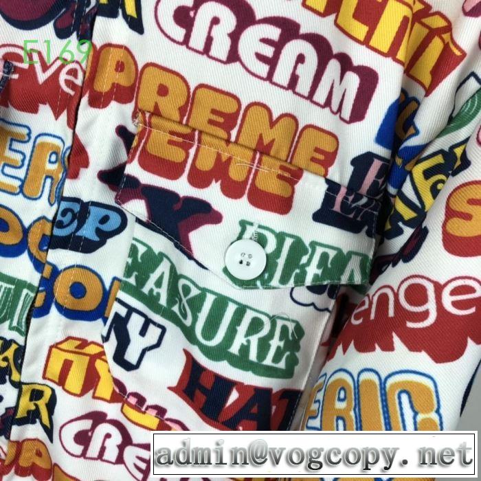 2色可選 ブルゾン 気になる2019年秋のファッション Supreme x Hysteric Glamour textwork jacket