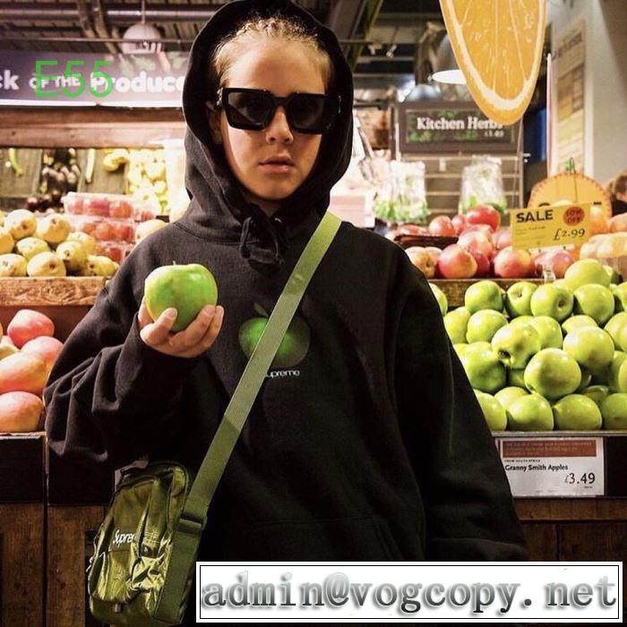 Supreme 19AW Apple Hooded Sweatshirt 苹果logo 2色可選 サイズのよさを感じる新作 パーカー