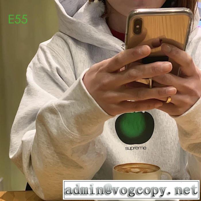 Supreme 19AW Apple Hooded Sweatshirt 苹果logo 2色可選 サイズのよさを感じる新作 パーカー