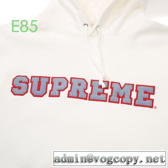 さわやかに新品おすすめ Supreme Cord Collegiate Logo Hooded 3色可選  パーカー お洒落で秋冬注目トレンド