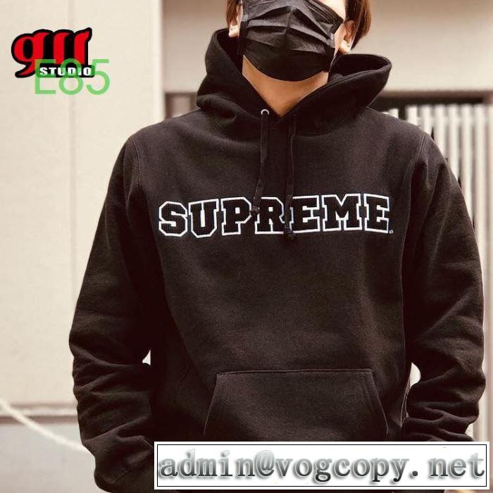 さわやかに新品おすすめ Supreme Cord Collegiate Logo Hooded 3色可選  パーカー お洒落で秋冬注目トレンド