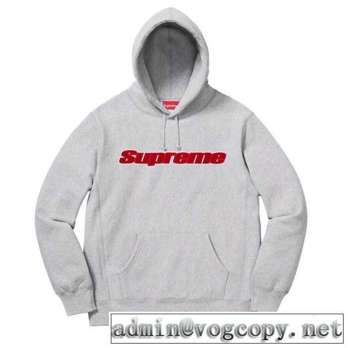 【2019秋冬】の注目トレンド SUPREME CHENILLE LOGO HOODED 3色可選  パーカー  今季トレンドをうまく取り