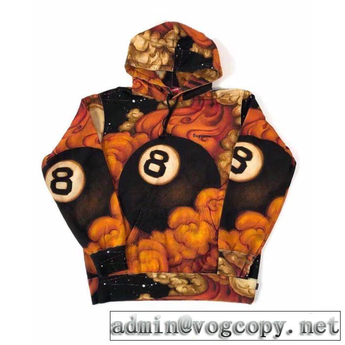 やっぱり優しい色 Martin Wong 8 Ball Hooded パーカー シュプリーム SUPREME ヒットする秋冬コレクション