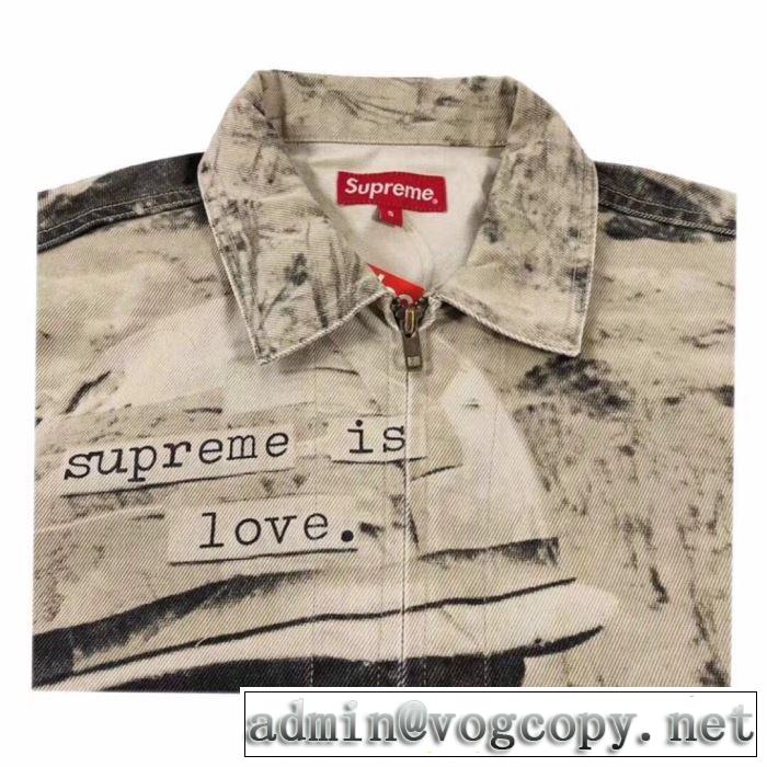 今年の秋冬のトレンド激安セール  ブルゾン Supreme 19FW Supreme Is Love Denim Work Jacket