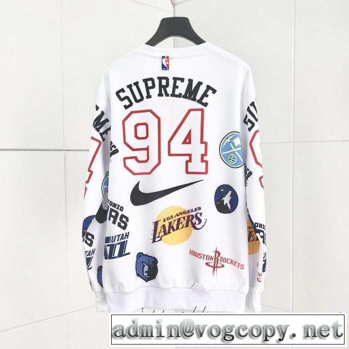 2色可選 寒い季節トレンド上品 シュプリーム SUPREME 秋冬流行りファション プルオーバーパーカー 2019-2020秋冬流行色紹介