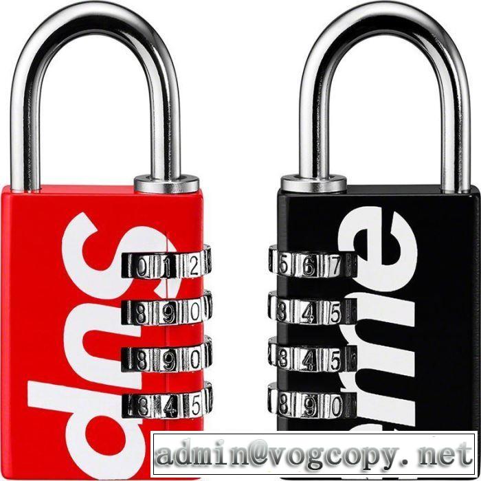 オススメしたい最新注目ファション 暗号錠 2色可選  Supreme 19SS Master Lock Numeric  夏らしい季節感