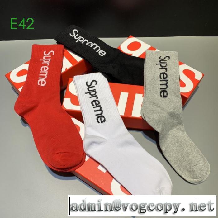 さわやかに新品おすすめ シュプリーム 靴下 SUPREME  2019秋冬トレンド押さえておきたい