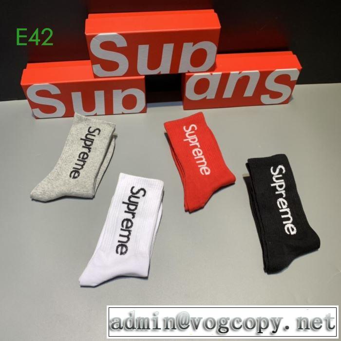 さわやかに新品おすすめ シュプリーム 靴下 SUPREME  2019秋冬トレンド押さえておきたい