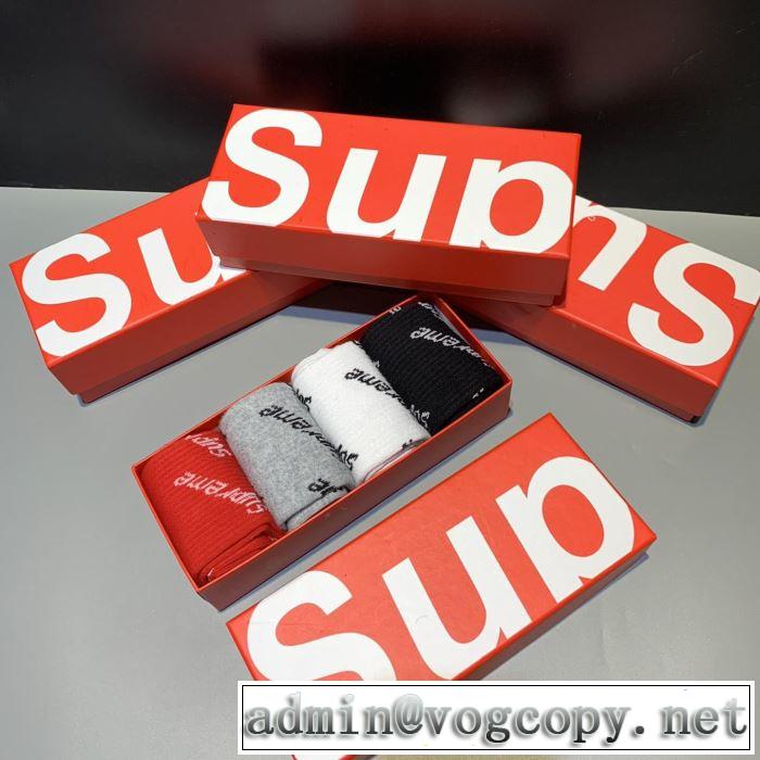 SUPREME  2019秋冬最重要アイテム 秋トレンドの新定番 靴下 シュプリーム 今年の流行りファション