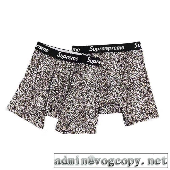 ヒットする秋冬コレクション Supreme 19AW Leopard Boxer Briefs 今年の流行りファション  角張ったズボン