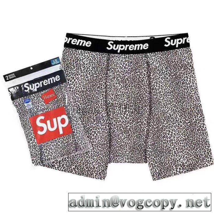 ヒットする秋冬コレクション Supreme 19AW Leopard Boxer Briefs 今年の流行りファション  角張ったズボン
