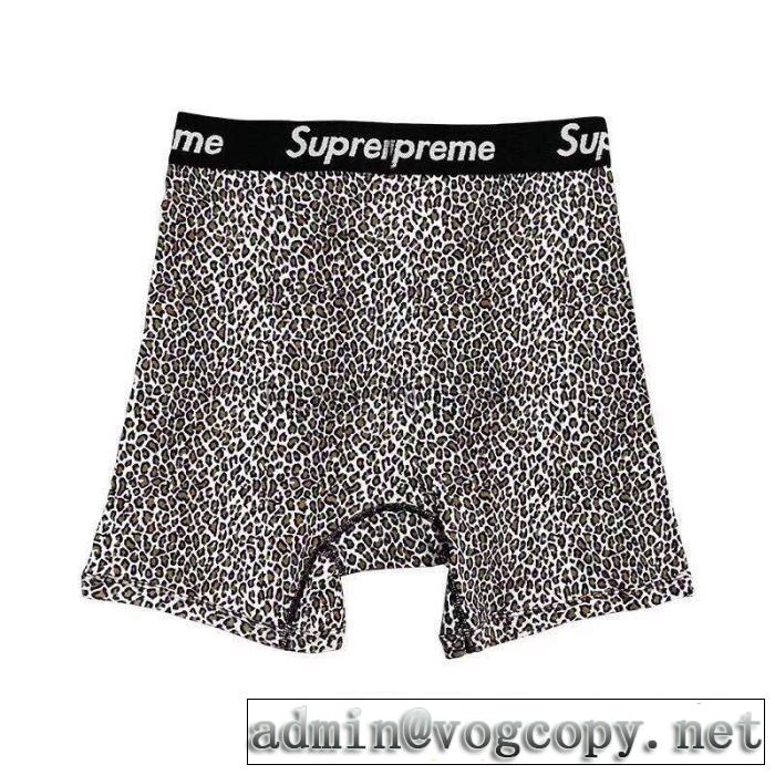 ヒットする秋冬コレクション Supreme 19AW Leopard Boxer Briefs 今年の流行りファション  角張ったズボン