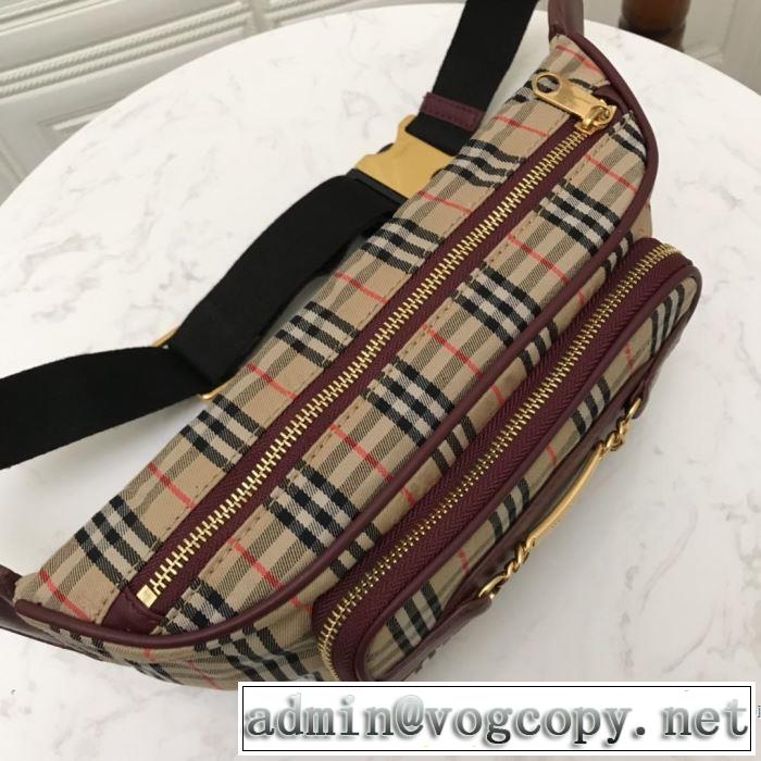 大人のカジュアルスタイル  バーバリー 今期注目のブランドトレンド BURBERRY 2色選択可 2019春夏は人気定番 ウエストポーチ