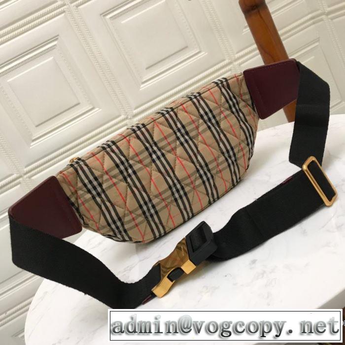 大人のカジュアルスタイル  バーバリー 今期注目のブランドトレンド BURBERRY 2色選択可 2019春夏は人気定番 ウエストポーチ