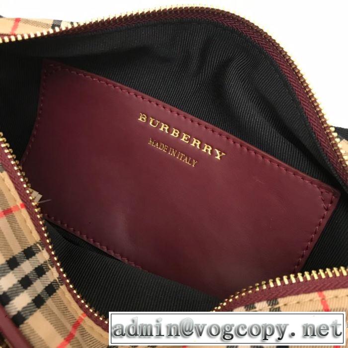 大人のカジュアルスタイル  バーバリー 今期注目のブランドトレンド BURBERRY 2色選択可 2019春夏は人気定番 ウエストポーチ