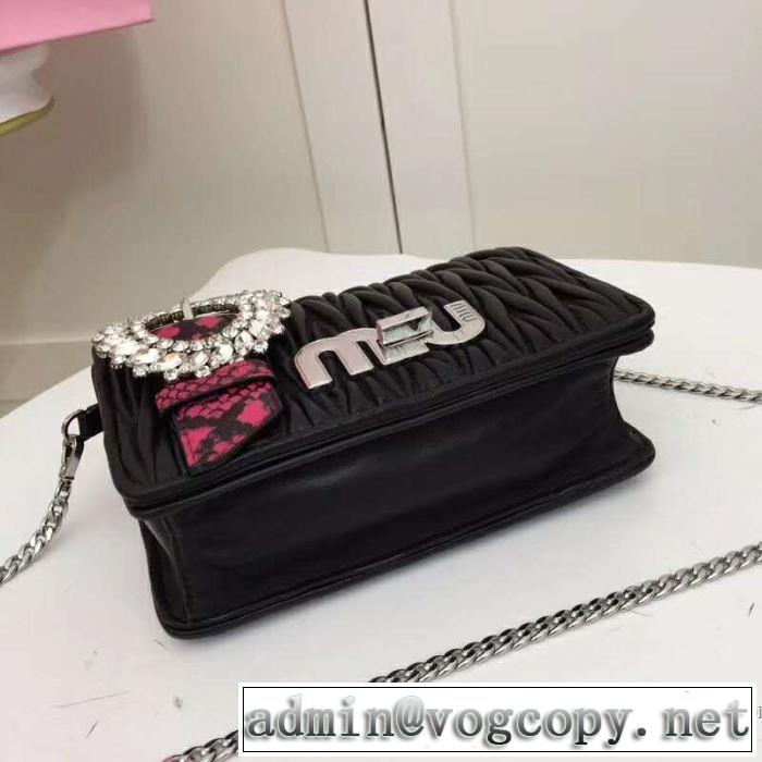 今季は特に注目ファション ミュウミュウ MIUMIU 斜め掛けバッグ 3色可選 2019SSのトレンド商品