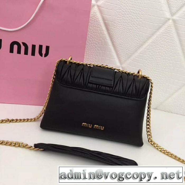 ミュウミュウ MIUMIU 斜め掛けバッグ 4色可選 2019春夏トレンドアイテム 今っぽく新作アイテム