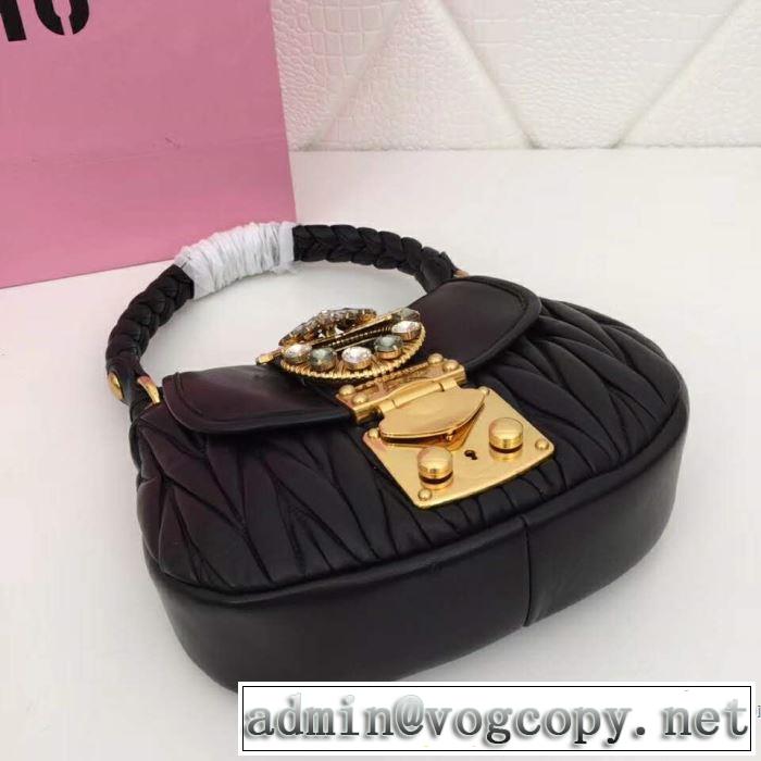 2019年春夏流行ファッション 夏大人気のアイテム ミュウミュウ MIUMIU ハンドバッグ 3色可選