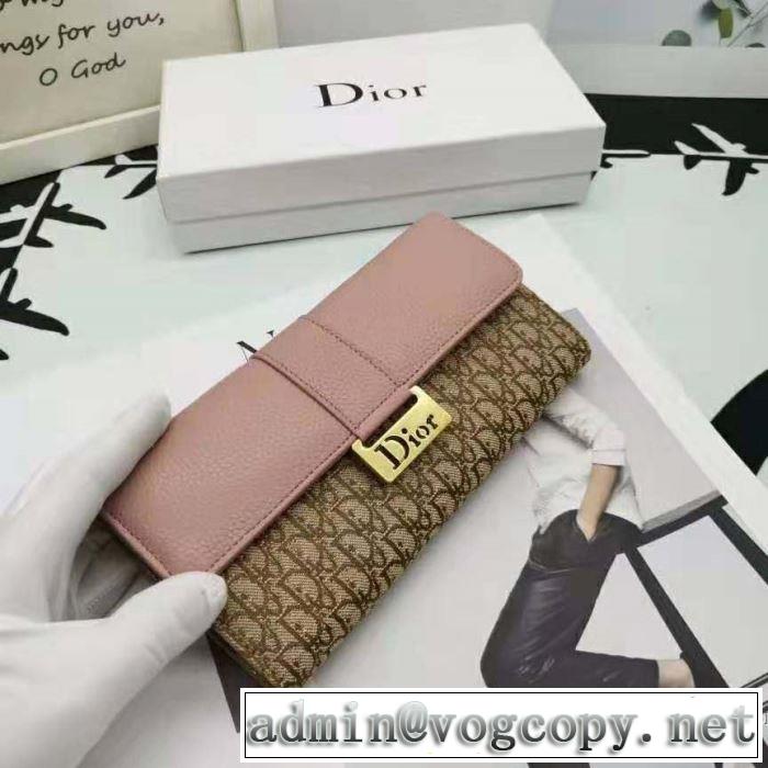 とにかく完璧ブランド新作 ディオール DIOR 秋服コーデ2019年版 3色可選 財布/ウォレット大胆なチェックの人気トレンド