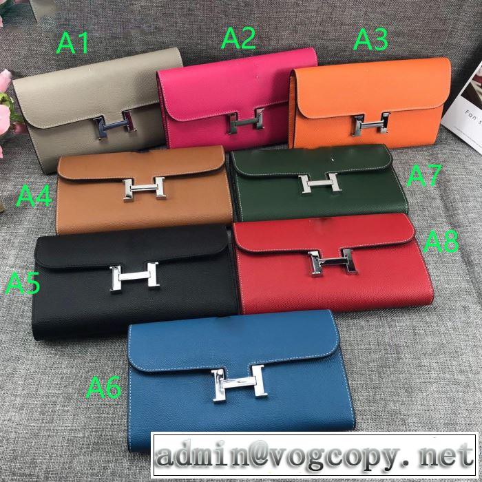 春夏のトレンドアイテム 2019春夏も引き続きトレンド エルメス HERMES 財布 多色可選