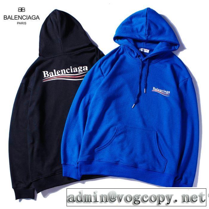 オシャレ印象で人気の高い バレンシアガ BALENCIAGA2019年の夏のマスト  パーカー 2色可選 カジュアルさ 