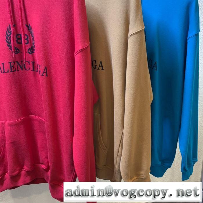 3色可選 バレンシアガ BALENCIAGA きちんと感をプラス  2019年春夏シーズンの人気 パーカー