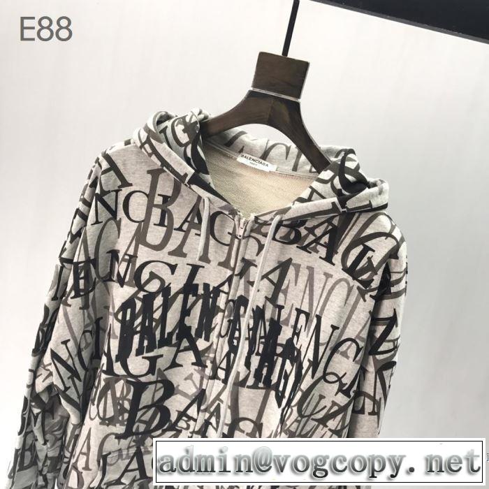 パーカー  スタイリッシュに新着 バレンシアガ スタイルUPして着こなす BALENCIAGA  3色可選 2019年春夏流行ファッション