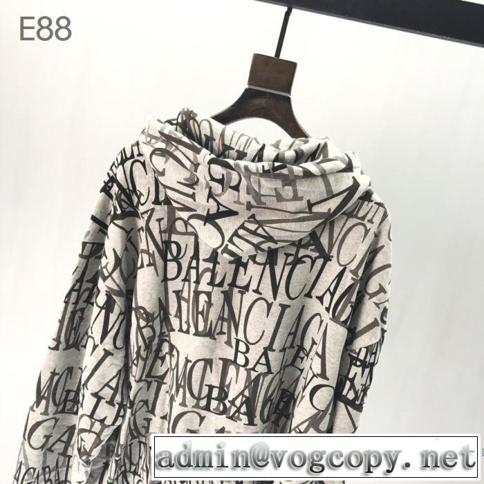 パーカー  スタイリッシュに新着 バレンシアガ スタイルUPして着こなす BALENCIAGA  3色可選 2019年春夏流行ファッション