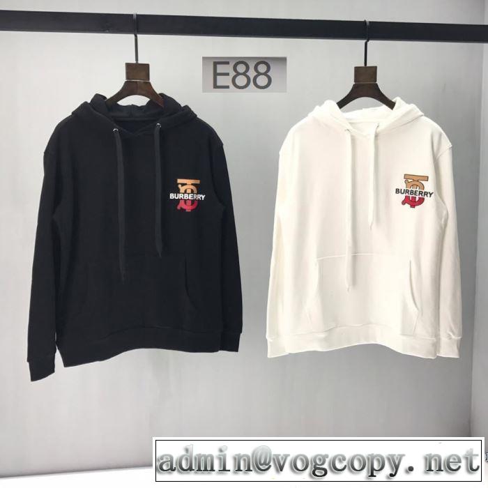2色可選 主張性もカジュアルさ パーカー  注目度が高まり最新コレクション バーバリー BURBERRY 2019春夏トレンドアイテム
