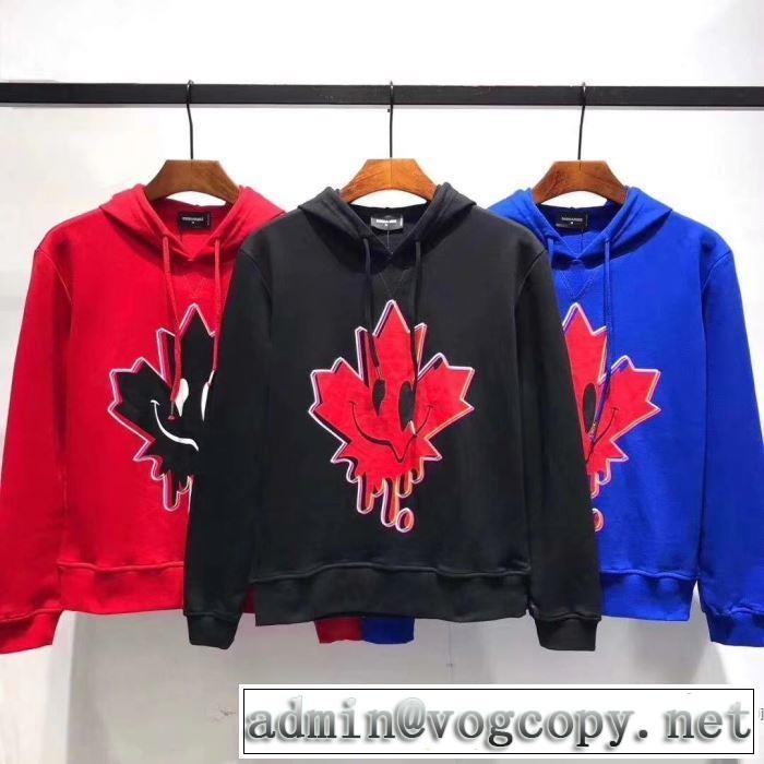 2019年の夏のマスト パーカー ぐっと鮮度がアップ ディースクエアード DSQUARED2 3色可選 さわやか夏スタイル新品 