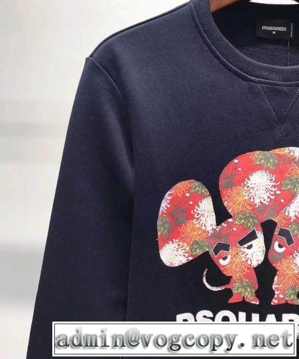 2019春夏の大注目トレンド パーカー ディースクエアード DSQUARED2 大胆なデザイン プルオーバーパーカー3色可選