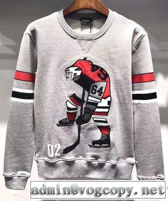 3色可選 大人カジュアル夏ファッション2019 プルオーバーパーカー  ディースクエアード DSQUARED2 甘過ぎず大人な印象に