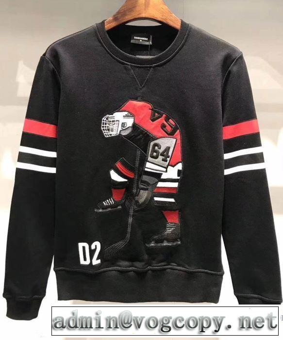 3色可選 大人カジュアル夏ファッション2019 プルオーバーパーカー  ディースクエアード DSQUARED2 甘過ぎず大人な印象に