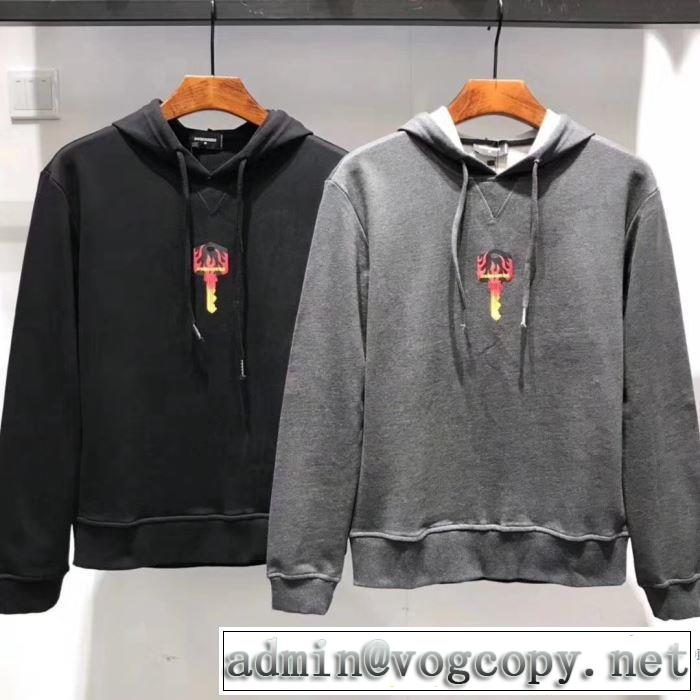大人カジュアル夏ファッション2019  2色可選 パーカー 今旬のシルエットバランス  ディースクエアード DSQUARED2 