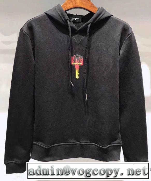 大人カジュアル夏ファッション2019  2色可選 パーカー 今旬のシルエットバランス  ディースクエアード DSQUARED2