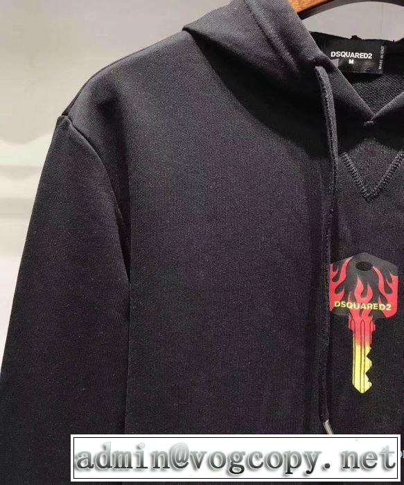 大人カジュアル夏ファッション2019  2色可選 パーカー 今旬のシルエットバランス  ディースクエアード DSQUARED2
