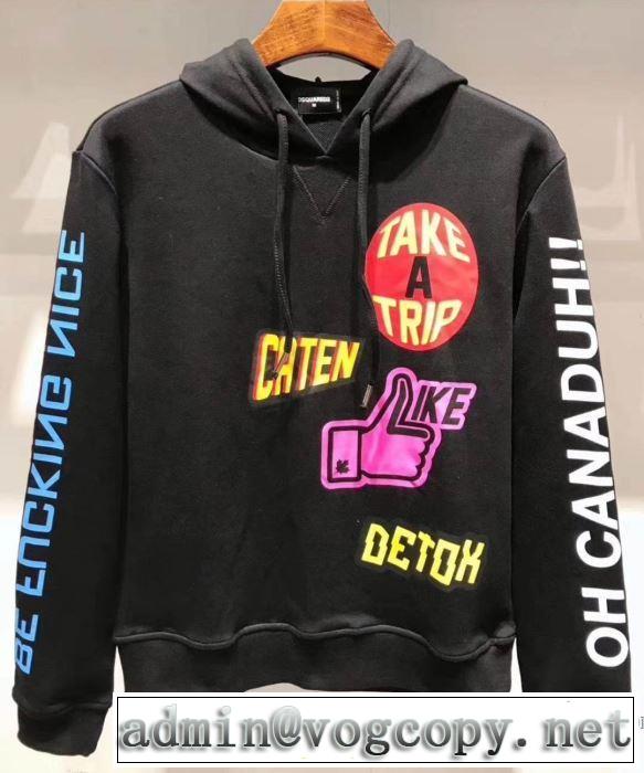 ディースクエアード DSQUARED2 大胆にデザインオシャレ新品 パーカー  3色可選 季節をまたい新作アイテム