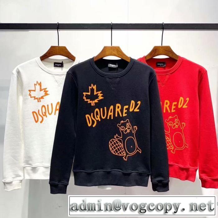 春夏らしい華やか プルオーバーパーカー 3色可選 ディースクエアード 2019年の夏のマスト DSQUARED2 夏らしい季節感 