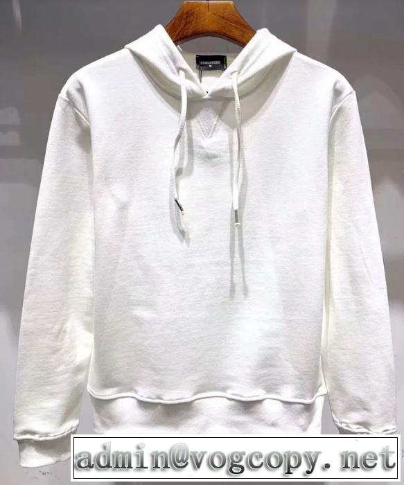 2019年の夏のマスト パーカー  ディースクエアード ぐっと鮮度がアップ DSQUARED2 2色可選 夏らしい抜け感を演出し