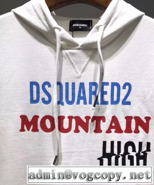 デザイン抜群のアイテム 3色可選  ディースクエアード DSQUARED2 2019年春夏流行ファッション  パーカー