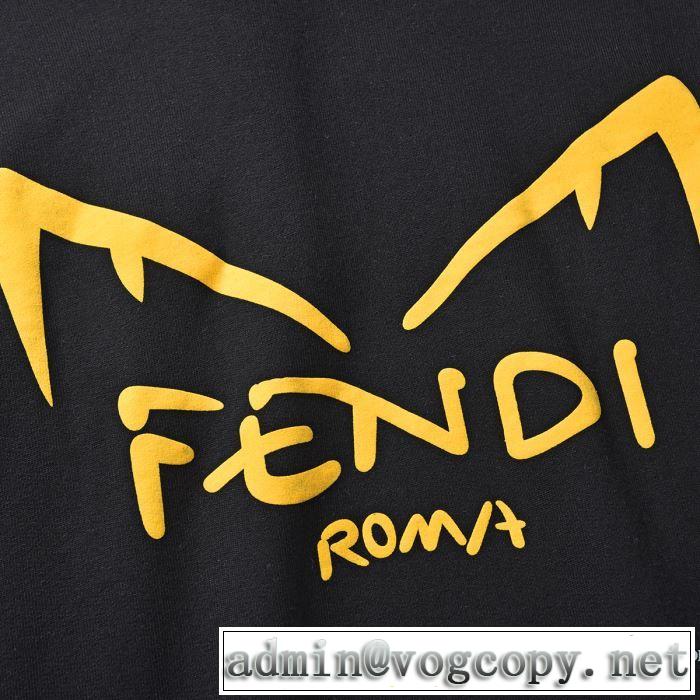 上品な涼やかさある印象に フェンディ FENDI 2色可選 大胆なデザイン  パーカー 2019春夏の大注目トレンド