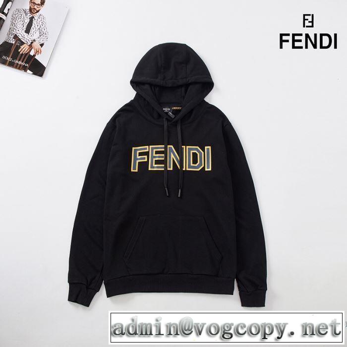《2019年》今、注目のストリート 派手にはなりすぎず フェンディ FENDI パーカー  特に夏は人気アイテム 
