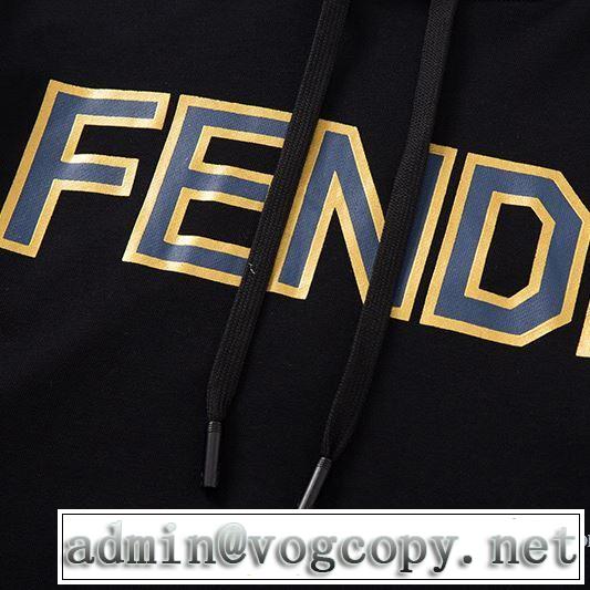 《2019年》今、注目のストリート 派手にはなりすぎず フェンディ FENDI パーカー  特に夏は人気アイテム